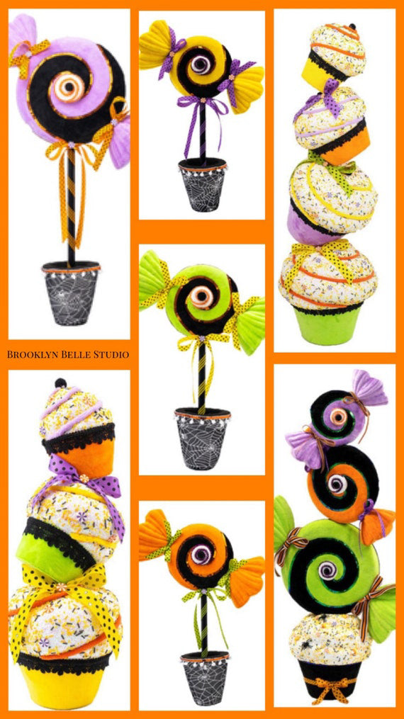 17" Purple Candy Swirl Decorations