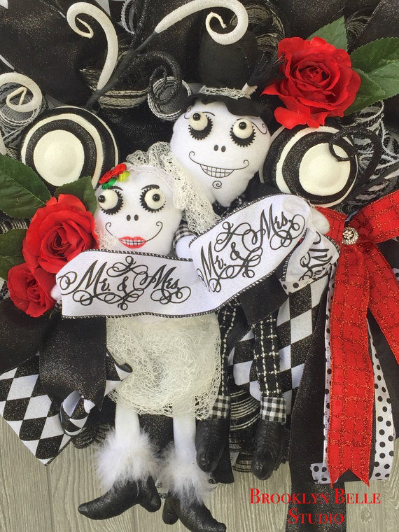 Halloween Wedding Wreath