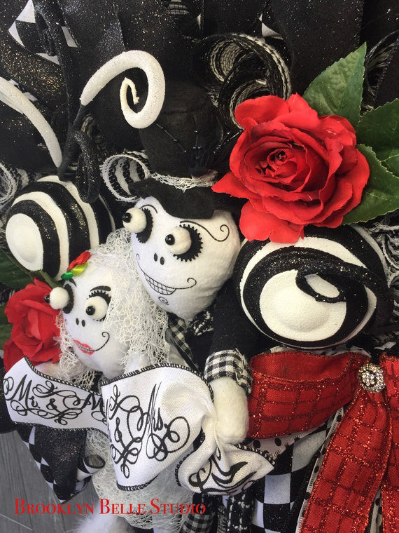 Halloween Wedding Wreath