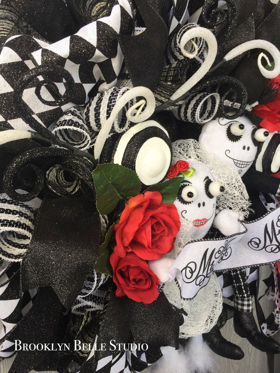 Halloween Wedding Wreath