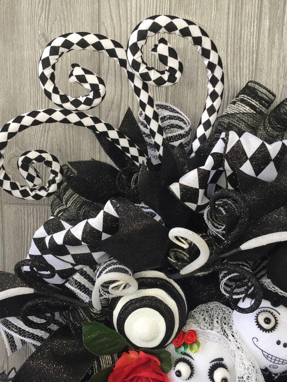 Halloween Wedding Wreath