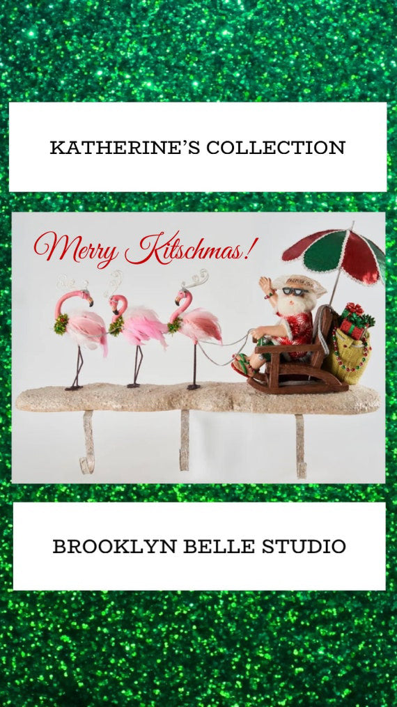 Katherine's Collection Beach Party Santa Stocking Holder