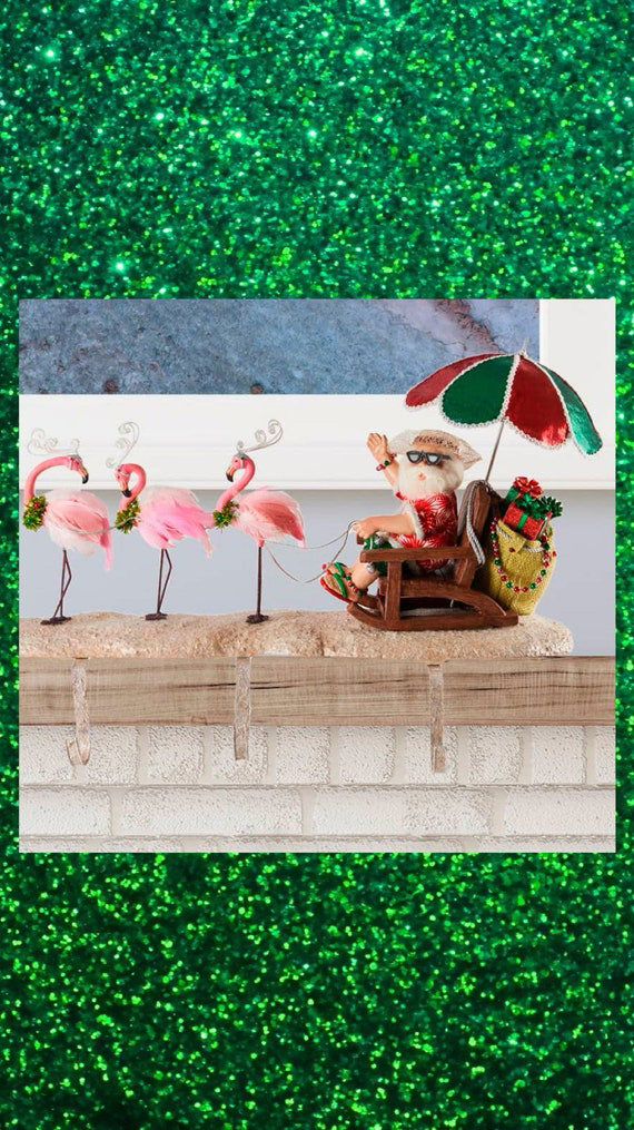 Katherine's Collection Beach Party Santa Stocking Holder