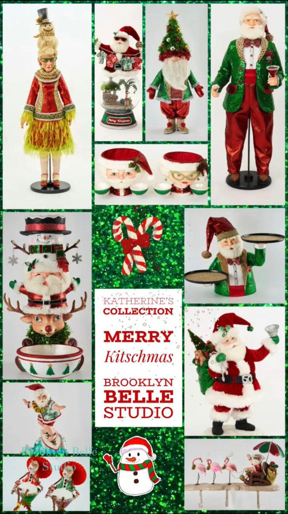 Katherine's Collection Surfing Santa Decor