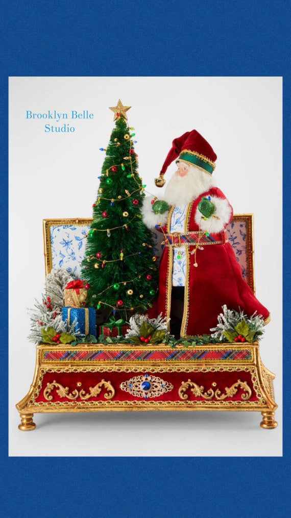 Katherine's Collection Chinoiserie Santa Treasured Box