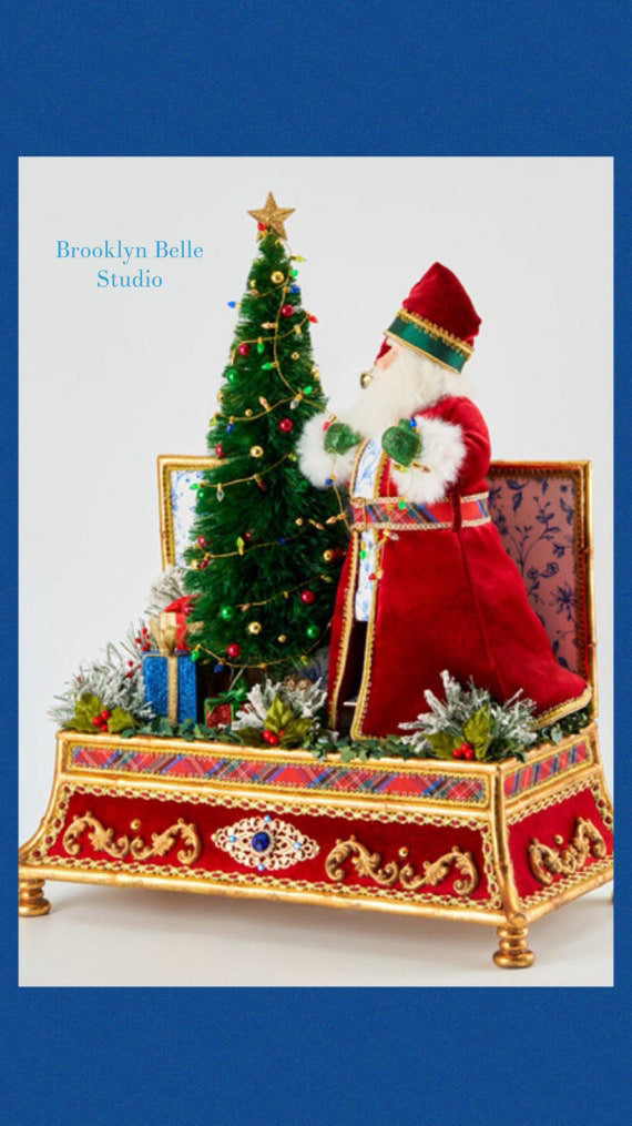 Katherine's Collection Chinoiserie Santa Treasured Box