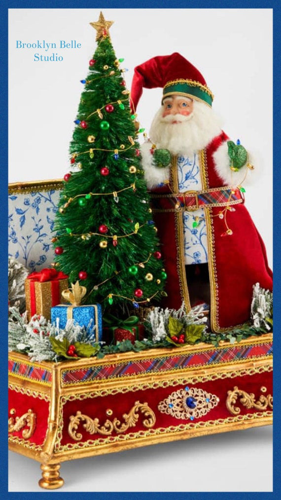 Katherine's Collection Chinoiserie Santa Treasured Box