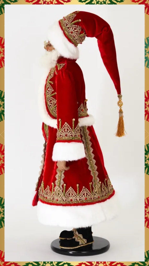 Katherine's Collection Black Santa Doll with stand Katherine's Collection Christmas