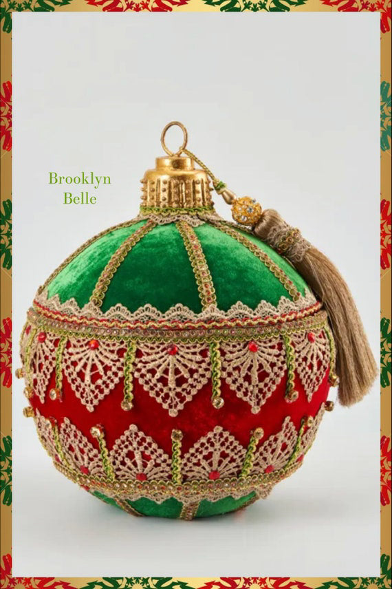 Katherine's Collection Ornament Box with Tassle Katherine's Collection Christmas Decor
