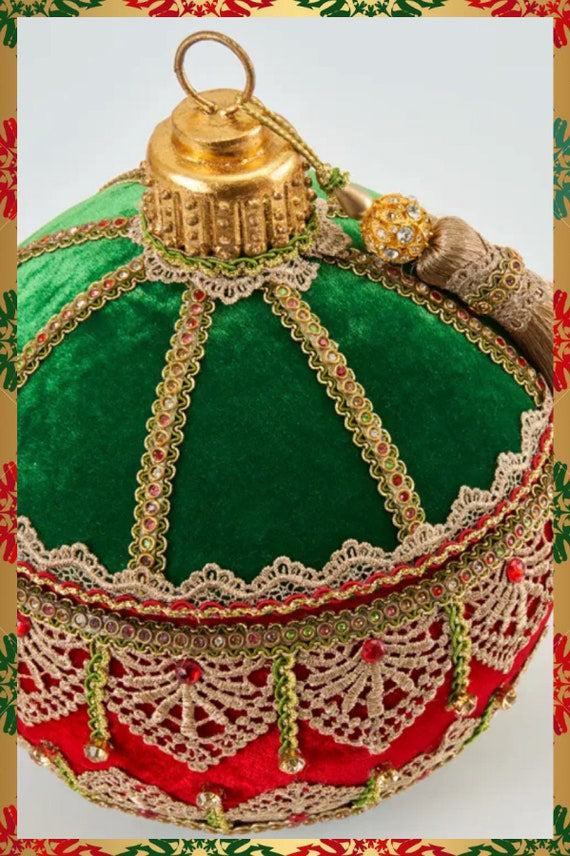 Katherine's Collection Ornament Box with Tassle Katherine's Collection Christmas Decor