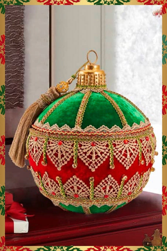 Katherine's Collection Ornament Box with Tassle Katherine's Collection Christmas Decor
