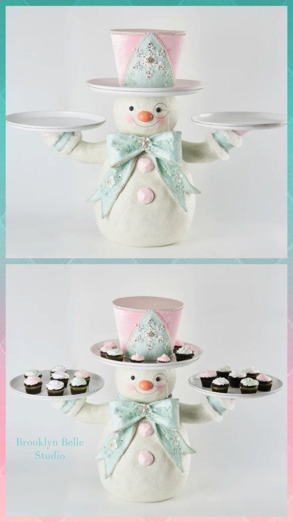 Katherine's Collection Snowman Server Katherine's Collection Christmas Decor