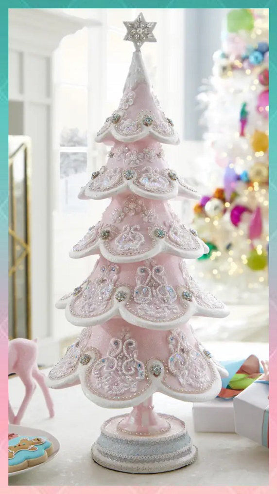 Katherine's Collection Frost and Tenderness Tabletop Tree Katherine's Collection Christmas