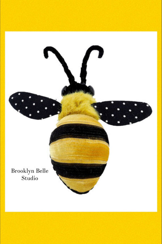 Large Bumble Bee With Black And White Wings