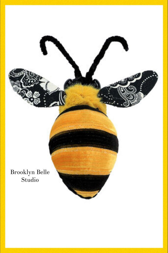 Bumble Bee With Black And White Wings
