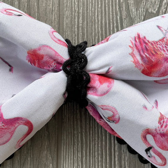 Big Pink Flamingo Wreath Bow Attachment