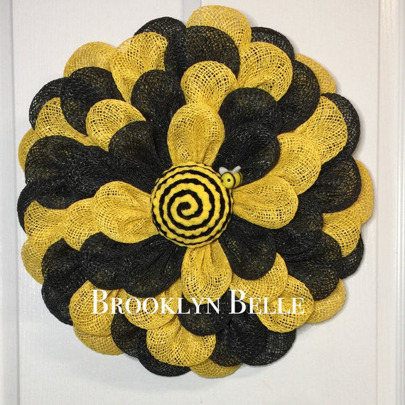 Whimsical Bee Wreath