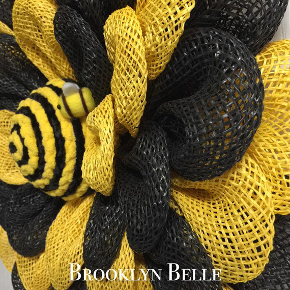 Whimsical Bee Wreath