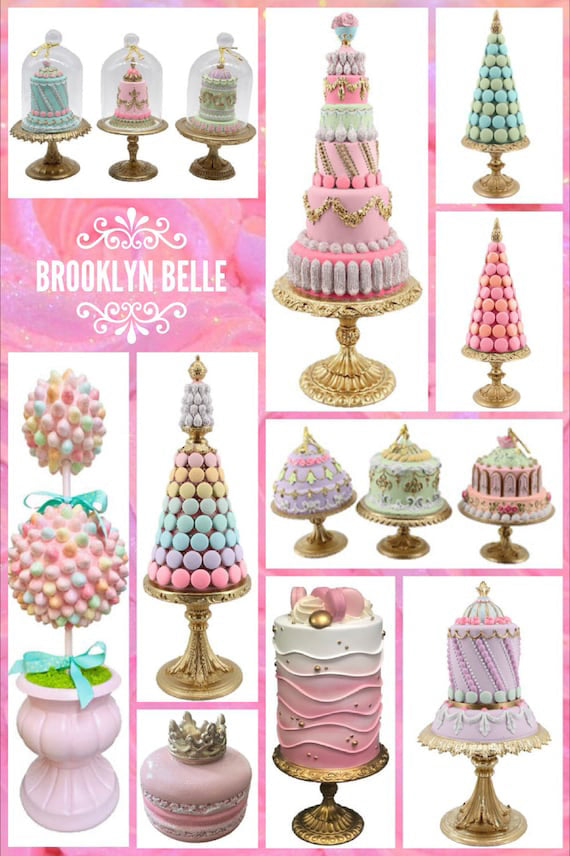 18 Inch Pink And Orange Macaron Tree