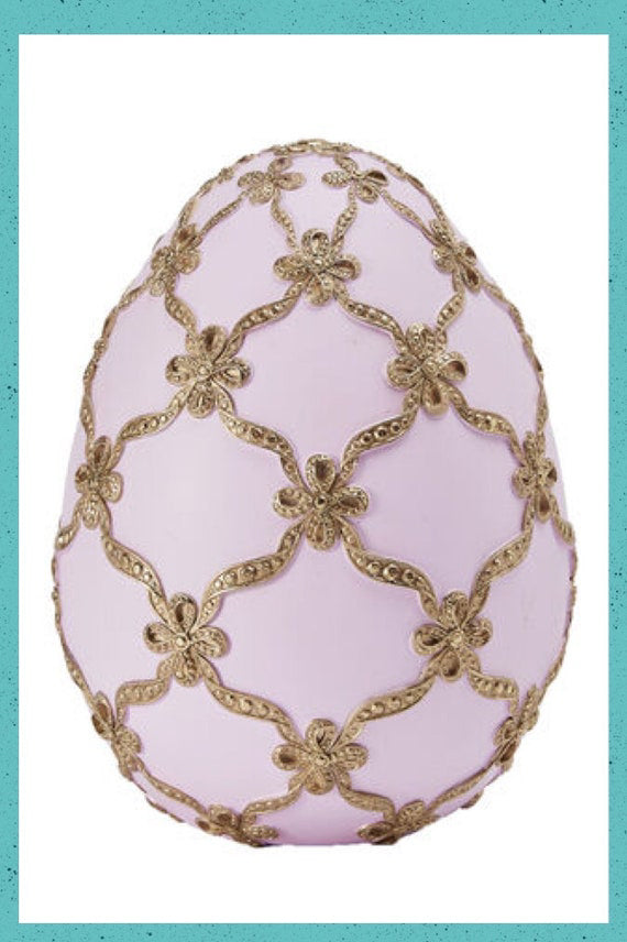 Purple Egg With Gold