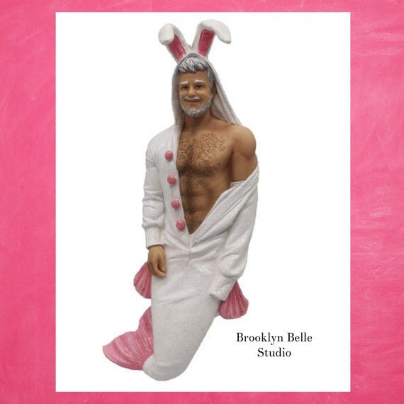 Merman Bunny Ornament