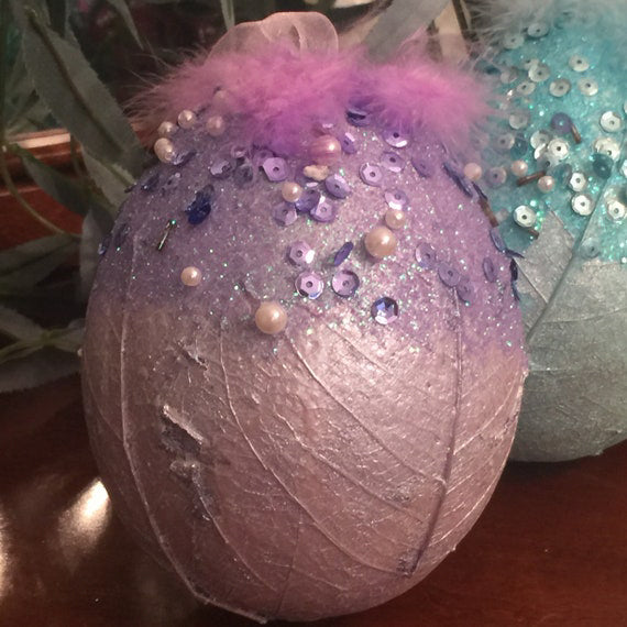 5" Easter Egg Ornaments Set Of 3