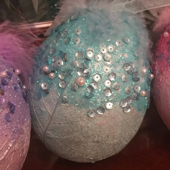 5" Easter Egg Ornaments Set Of 3
