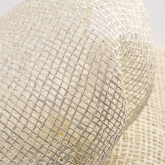 10" Cream Poly Burlap Mesh