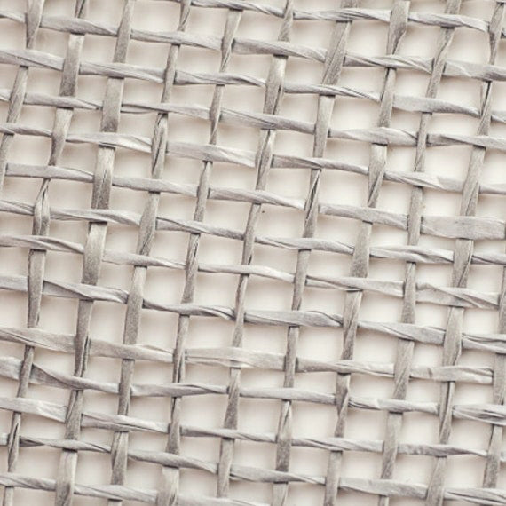 10" Grey Poly Burlap Mesh