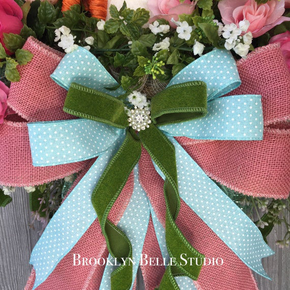 Faux Moss Green Ribbon