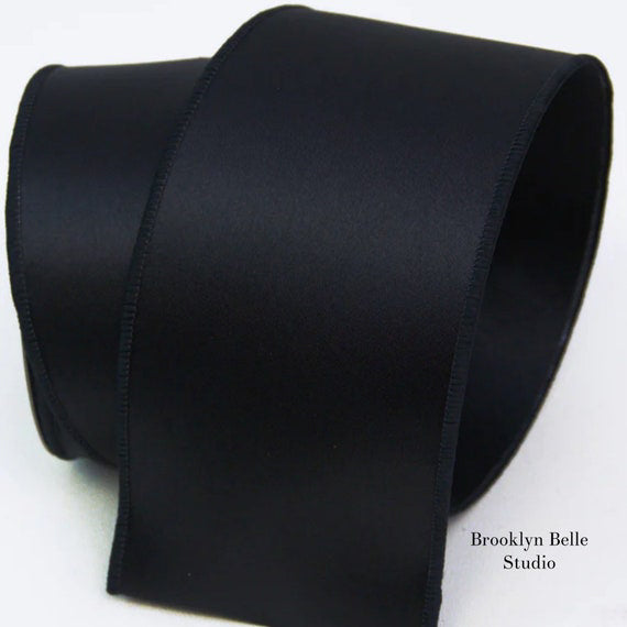 Black Satin Ribbon