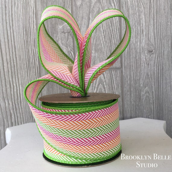 10 Yards X 2.5 Inch Herringbone Ribbon