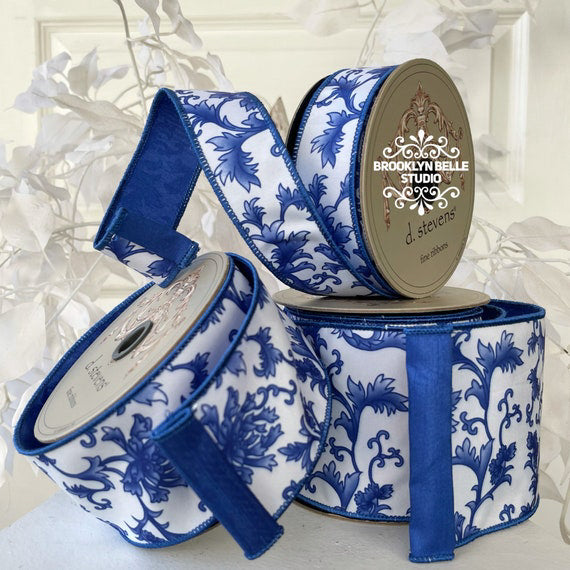4" Blue And Orange Ribbon