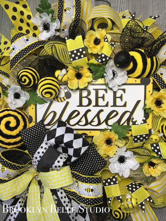 Bee Blessed Wreath