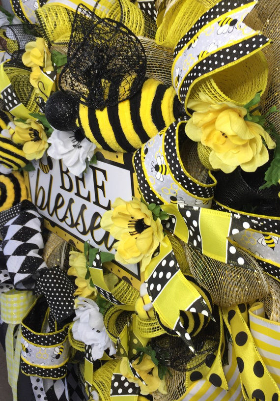 Bee Blessed Wreath