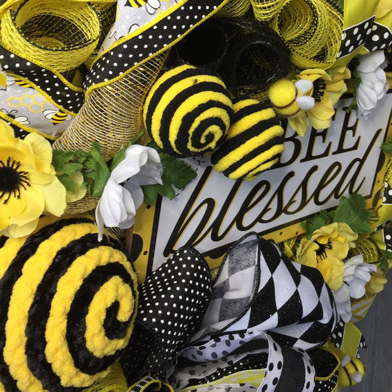 Bee Blessed Wreath