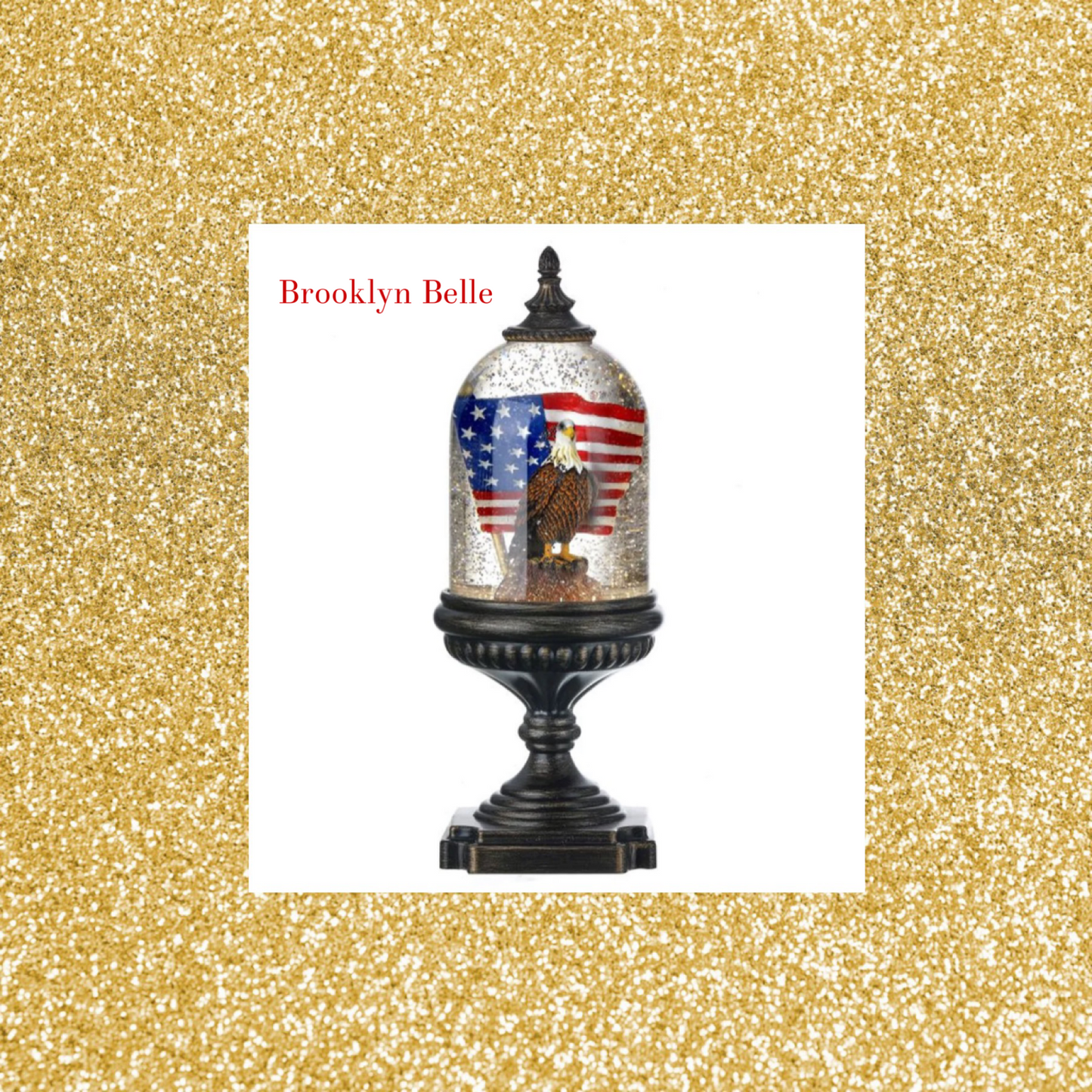Bald Eagle Water Globe • Patriotic Water Globe