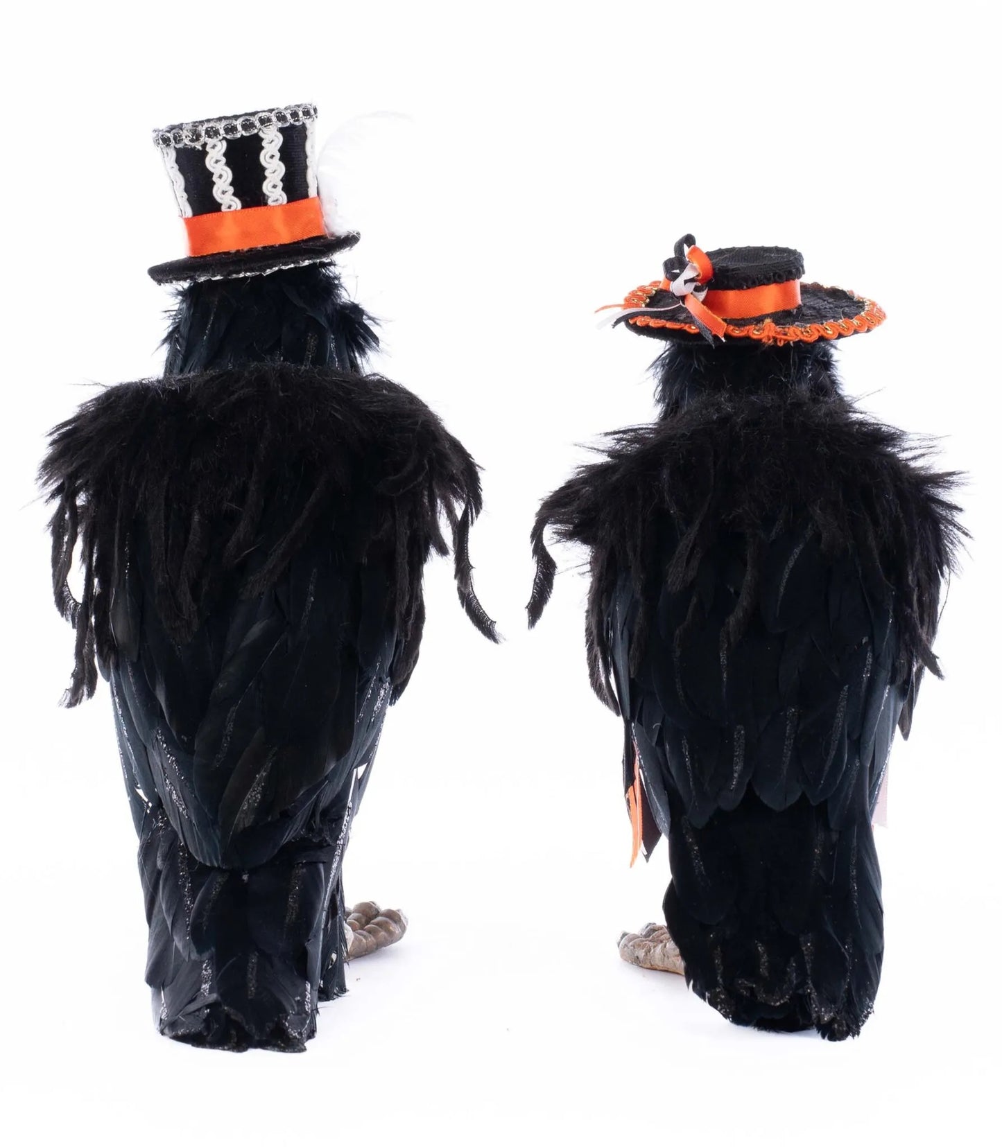 Katherine's Collection Edgar Allen and Poe the Crows Assortment of 2   Katherine's Collection Halloween Crow Decoration