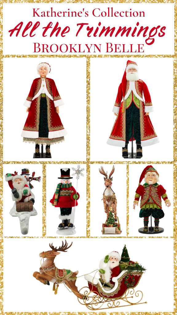 Katherine's Collection Father Christmas Trimmings 24-Inch