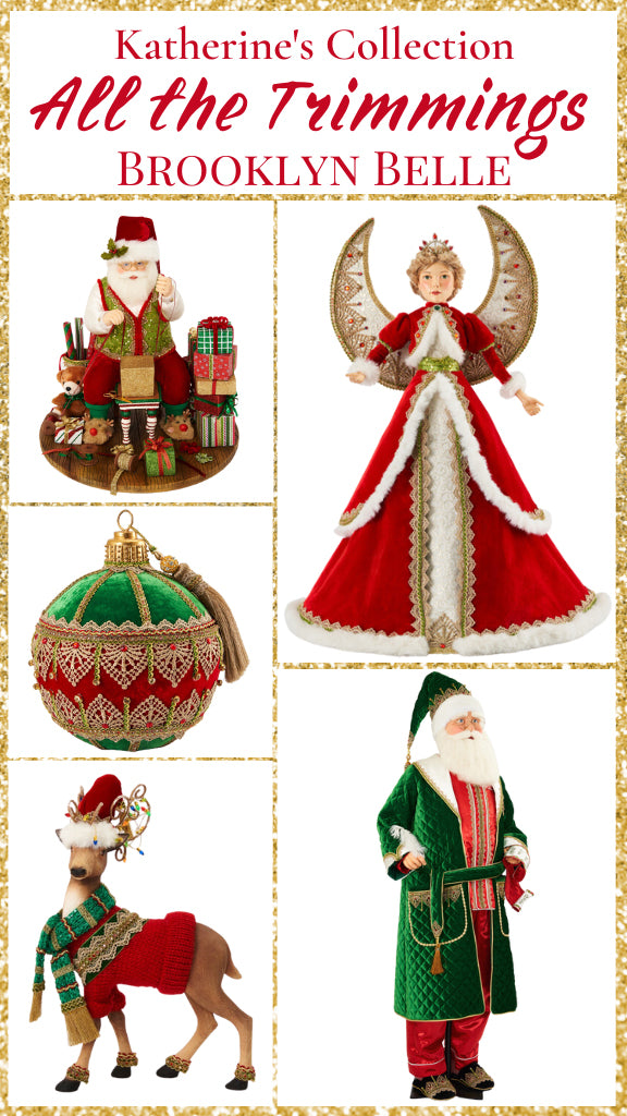 Katherine's Collection Father Christmas Trimmings 24-Inch