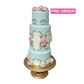 December Diamonds 18in Marie Blue Tiered Cake  Marie's Patisserie Sweet Collection