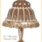 December Diamonds 14 inch Chocolate Bundt Cake On Pedestal  Le Chocolat Sweets Collection