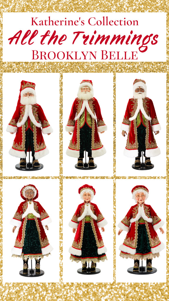 Katherine's Collection Father Christmas Trimmings 24-Inch