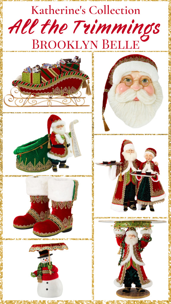 Katherine's Collection Father Christmas Trimmings 24-Inch