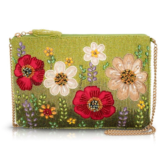 Mary Frances Day In The Park Crossbody   Mary Frances Floral Fashion Bag