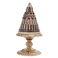 December Diamonds 14 inch Chocolate Bundt Cake On Pedestal  Le Chocolat Sweets Collection