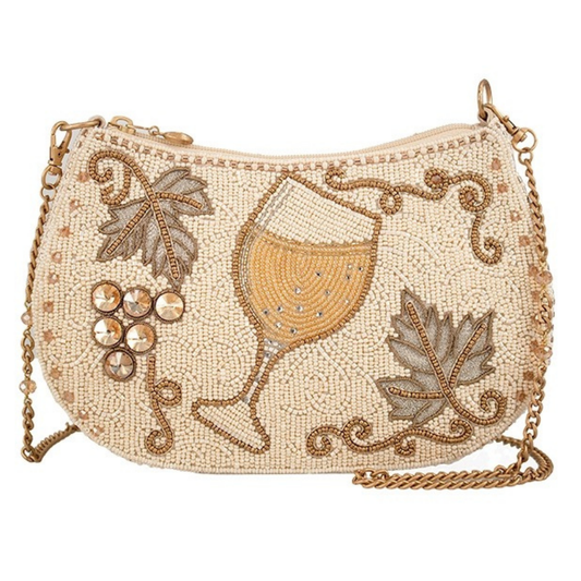 Mary Frances Grape Escape Crossbody  Mary Frances Glass Of Wine Fashion Bag