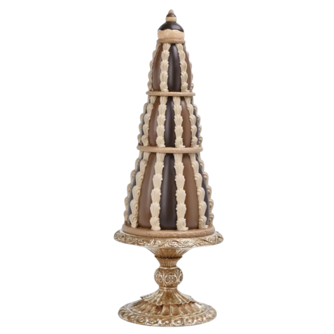 December Diamonds 22 inch Le Chocolat Dessert Tower  Chocolate Christmas Decor