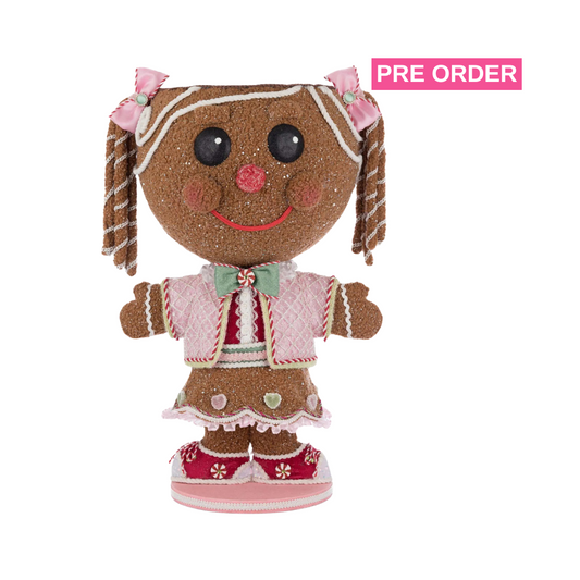 Katherine's Collection Christmas Sugar E. Sweet Gingerbread Girl Candy Container   Katherine's Collection Gingerbread Girl Decoration