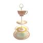 December Diamonds 18 inch 3 Tier Marie Dessert Server   Marie's Patisserie Collection